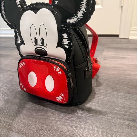 Mickey Mouse loungefly  Backpack - Black & Red